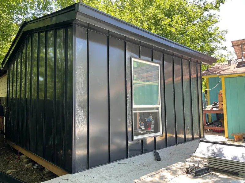 Black standing seam metal wall panels for Metal Roof Installation in Gaithersburg